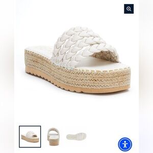 Like New Beach by Matisse Pacific Braided Espadrille Platform Slide Size 6